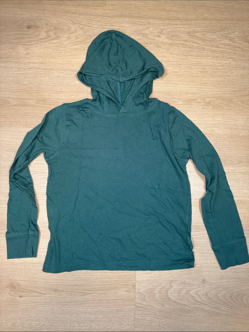 Crewcuts 100% Cotton Hooded Deep Green Long Sleeve Shirt